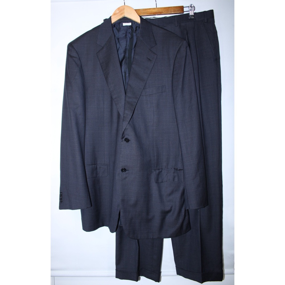 Brioni Men's Size (44" Nomentano Jacket/38" Sigma Pants) Dark Gray Formal Suit